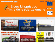Tablet Screenshot of liceoalvaropalmi.it